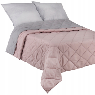 Prehoz z mikrovlákna Polish Fabrics 200 cm x 220 cm odtiene modrej, odtiene sivej